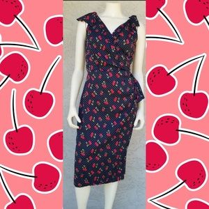 Stop Staring Small black dress w/ 🍒 cherries